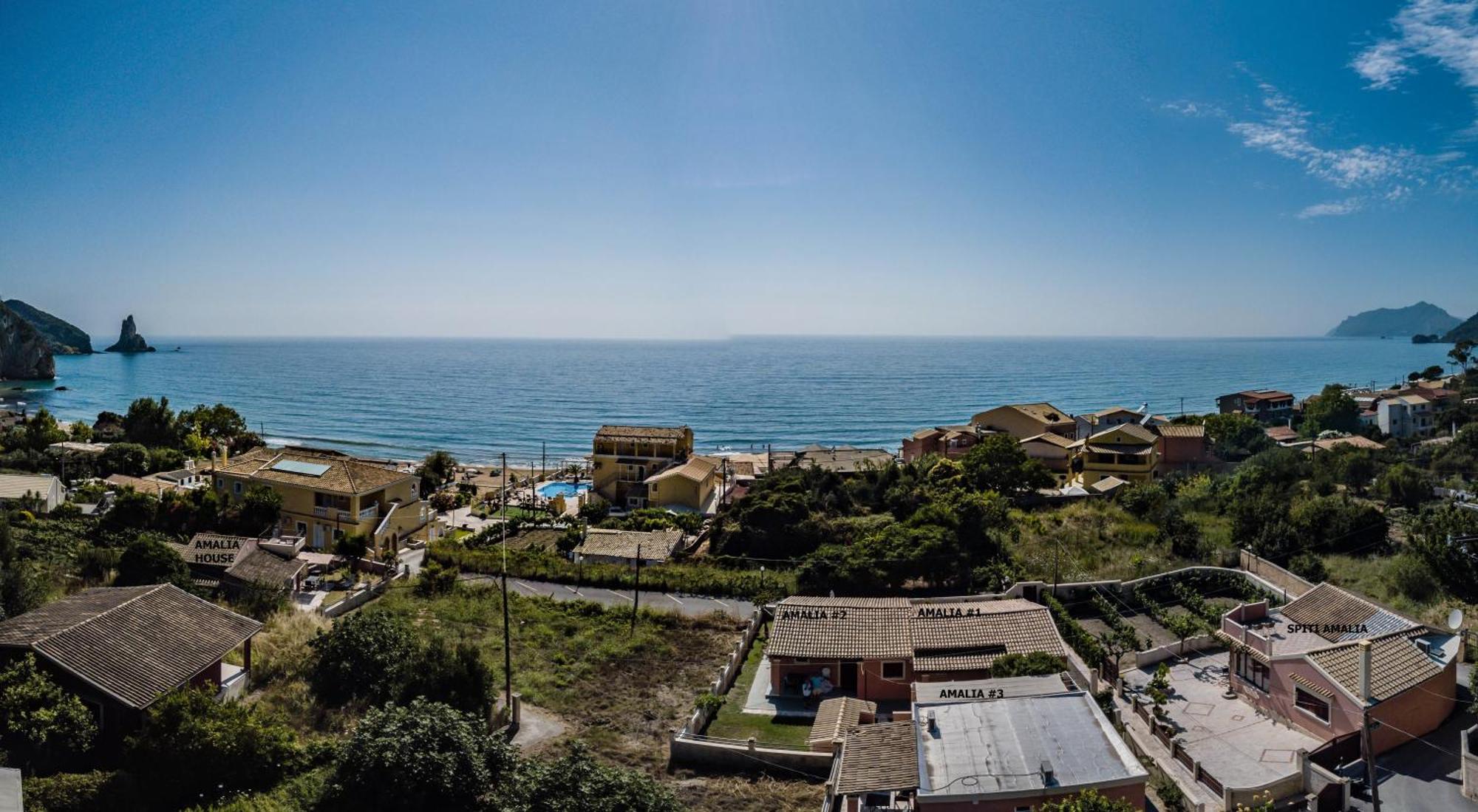 Amalia Cottages Agios Gordios  Luaran gambar